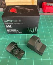 Swampfox Justice II 1x30 Dot Sight 6 MOA Green Dot, RMR Footprint Black picture