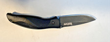 Kershaw 1550 Blackout Ken Onion USA Folding Knife Assisted Opening Plain Edge picture