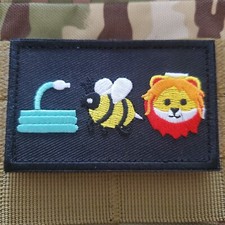 HOSE BEE LION Sarcastic Funny Tactical Morale Patch Hook and Loop picture