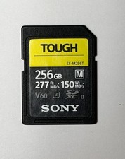 Sony TOUGH 256GB SD Memory Card V60 High Speed SDXC UHS-II R: 277MB/s W: 150MB/S picture