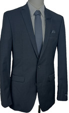 Bar III Men’s Suit Jacket 38L Dark Gray Slim Fit Active Stretch Wool NWT picture