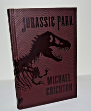 NEW  JURASSIC PARK by Michael Crichton Dinosaur Skin Cover Deluxe Edition picture