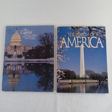 The Capitol Pictorial History & The Rebirth of America Books Washington DC 1980s picture