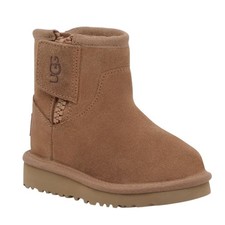UGG Little Kids Adri Classic Mini Boots Size 8 EU 25 Brown Chestnut Suede NIB picture