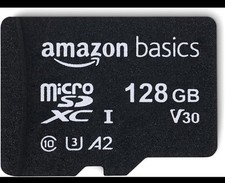 Amazon Basics 128GB microSD Memory Card 100MB/s with Full Size Adapter MicroSDXC picture