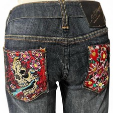 Rare 2000s Ed Hardy jeans picture