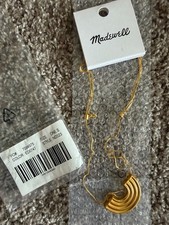 Madewell Gold Pendant Necklace NWT picture