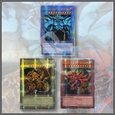 YuGiOh EGYPTIAN GODS CARDS OBELISK SLIFER RA LC01 Quarter Century Secret Rare 🔥 picture