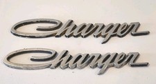 Pair Vintage 70’s Dodge Charger Badge Emblem Lot of 2 picture