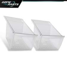 2 Pack Clear Crisper Drawer Fit For Frigidaire Refrigerator 240337103 PS429854 picture