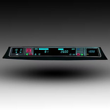 1971-1976 Impala/Caprice LED Digital Panel TEAL LEDs Intellitronix DP1210T picture