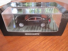 Minichamps Bentley Continental GT 2008 Gloss Black 1:43 Scale Mint Boxed picture