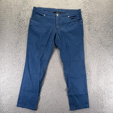 Heinrich The Rich Club Pant Mens 50x28 Blue Khakis Straight Leg Workwear Travel picture