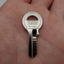 5x Abus 65/30 KB Old Padlock Key Blanks #90230 Nickel Plated Old Profile picture