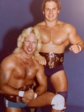 VINTAGE 1982 SPIKE HUBER STEVE REGAL Memphis Wrestling Photo WWA DICK BRUISER picture