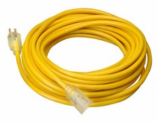 Southwire / Coleman Cable 02587 Vinyl Outdoor 25' Extension Cord - Yellow picture