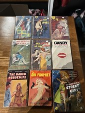 Lot of 9 Vintage Erotica Novels: 1950s-1970s Kozy, Piccadilly picture
