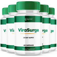 (5 Pack) Virasurge Advanced Male Support Max Supplement Vira Surge 300 Capsules picture