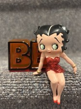 Vintage Cheers Betty Boop in Red Dress Sitting premier edition #10053 NEW Rare picture