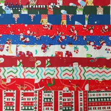 Lot of 100 pcs Christmas Fabric Charm Pack 5x 5