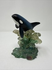 WYLAND Dakin 5” Orca Waters No. 405 Breaching Killer Whale figurine RARE picture