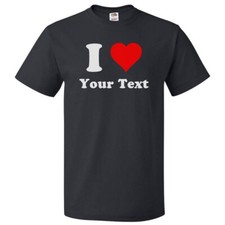 Custom I Heart T Shirt Personalized I Love Tee picture