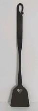 Hand Forged Iron Spatula Heart Cutout Blacksmith Hearth Turner Primitive 15” picture