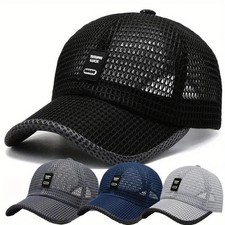 Men's Breathable Mesh Baseball Cap Summer Outdoor Hat Trucker Cap Gym Fun Gift picture
