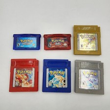 Lot of 6 Assorted Pokemon GameBoy & GameBoy Advance cartridges for Parts/Repair picture