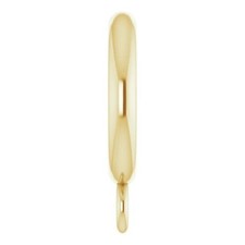 14K Yellow Gold Circle Pendant Bail for Pendants Larger Size (5 Sizes Available) picture