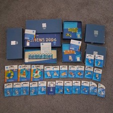 Massive Athens 2004 Olympic Pin Lot 28 Pcs New Box Sets Limited Editions Greece picture