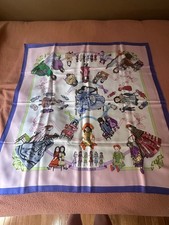 hermes scarf EGA HERMES HELLO- DOLLY Carre 90 Silk 100% Scarf Multicolor/HE8147 picture