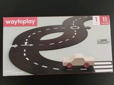 Way To Play Original Flexible Indestructible Toy Car W/ 11 Road Pieces New picture