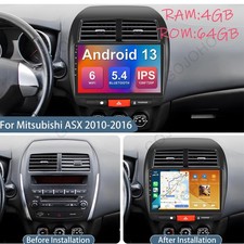4G+64G for Mitsubishi ASX Outlander 2010-2017 GPS Carplay Android 13 Car Radio picture