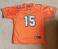 Reebok Davone Bess #15 Miami Dolphins Jersey Men's 56XXXL Orange NFL picture