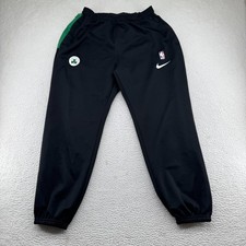Nike Dri-Fit Boston Celtics Joggers Mens Large Black Stretch Training Pants NBA picture