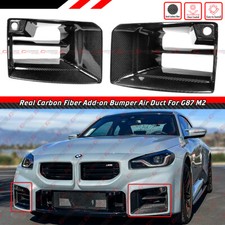 FOR 2023-26 BMW G87 M2 CARBON FIBER FRONT BUMPER AIR DUCT VENT INLET TRIM COVER picture