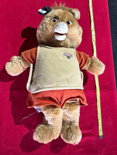 Teddy Ruxpin Vintage 20 in Plush Bear Battery-Operated w/ Clothing 1985 picture