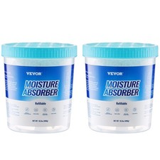 VEVOR Moisture Absorber Bucket 2 Pack 16.2 oz with Visible Effect Fragrance Free picture