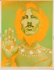 Original Vintage George Harrison Beatles R. Avedon Look Magazine 79x58cm 1967 picture