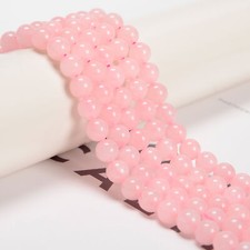 Rose Quartz Smooth Round Beads 4mm 6mm 8mm 10mm 12mm 15.5