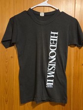 RARE Vintage HEDONISM II Jamaica Sm. Faded Black Single Stitch T-shirt 15x23  picture