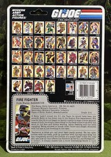 Vintage 1985 G.I. Joe BARBECUE v1 Full UNCUT File Card Back GI 85 G.I.Joe ARAH picture