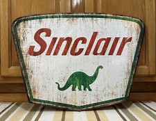 Sinclair Dino Gasoline Metal Sign Garage Vintage Style Wall Decor Tools Oil picture