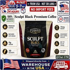 Cafe DlVlNA Sculpt Black Reishi Garcinia Coffee 30 Sachets New Sealed🚚FromUSA🚚 picture