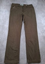 Ariat M7 Slim Fit Straight Leg Jeans Mens 32x32 Brown Stretch Denim Workwear picture