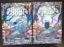 ZUBAT X GOLBAT LOT - POKEMON PRISMA HALLOWEEN RARE CCG HOLO picture