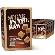 Sugar in the Raw Turbinado Cane Sugar Cubes 17.6 oz Box 12 Pack picture