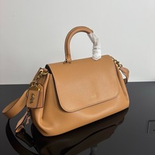 COACH Slouchy Rogue Top Handle Bag CCC39 Honey Brown picture