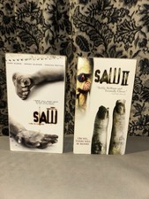 Saw / Saw II VHS 2 Tape Lot R Horror Lions Gate Entertainment picture